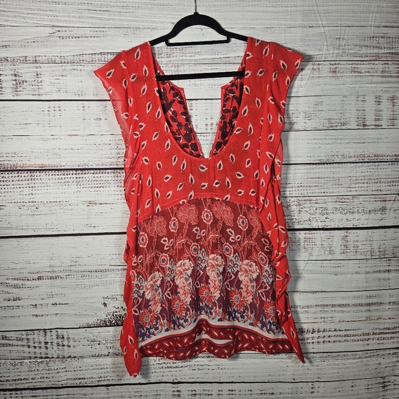 Free People embroidered caftan mini tunic - Picture 10 of 16